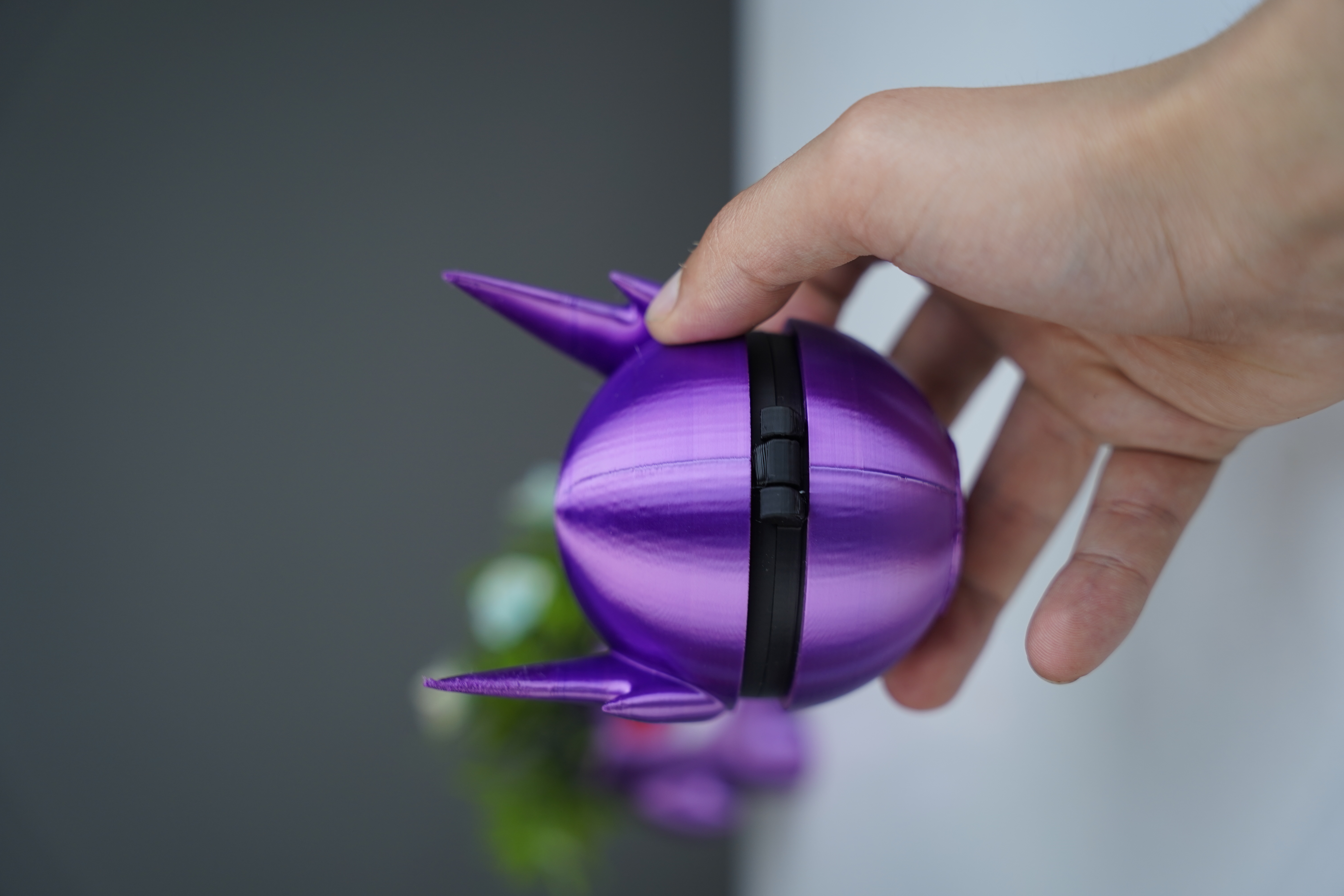 Hinged Sableye Pokeball 3D STL Model — view 7