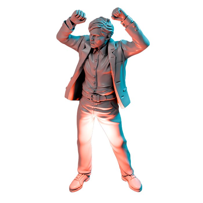 Bully Magee VII - Resin Miniature Figurine 3D STL Model — view 3