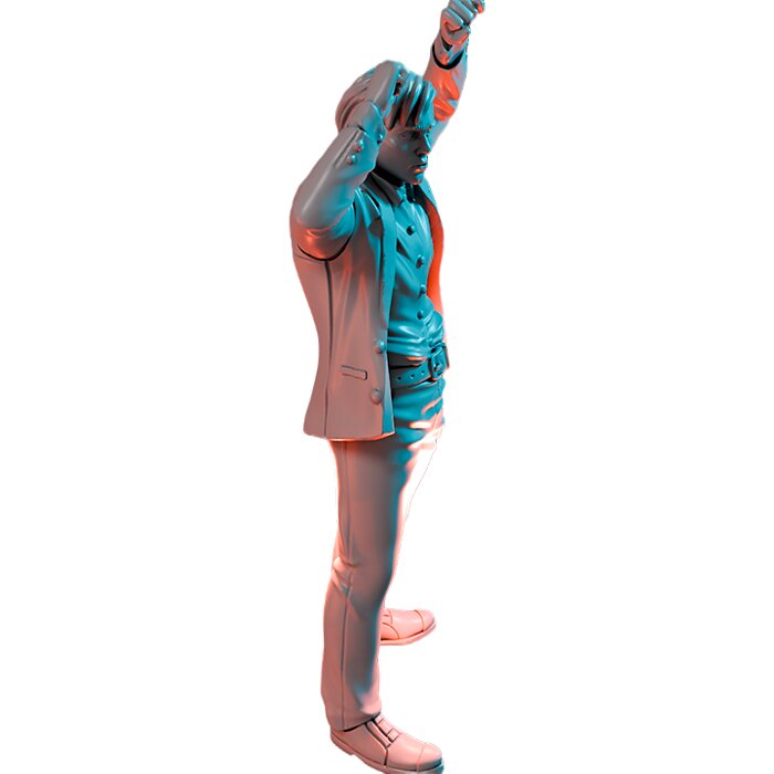 Bully Magee VII - Resin Miniature Figurine 3D STL Model — view 4
