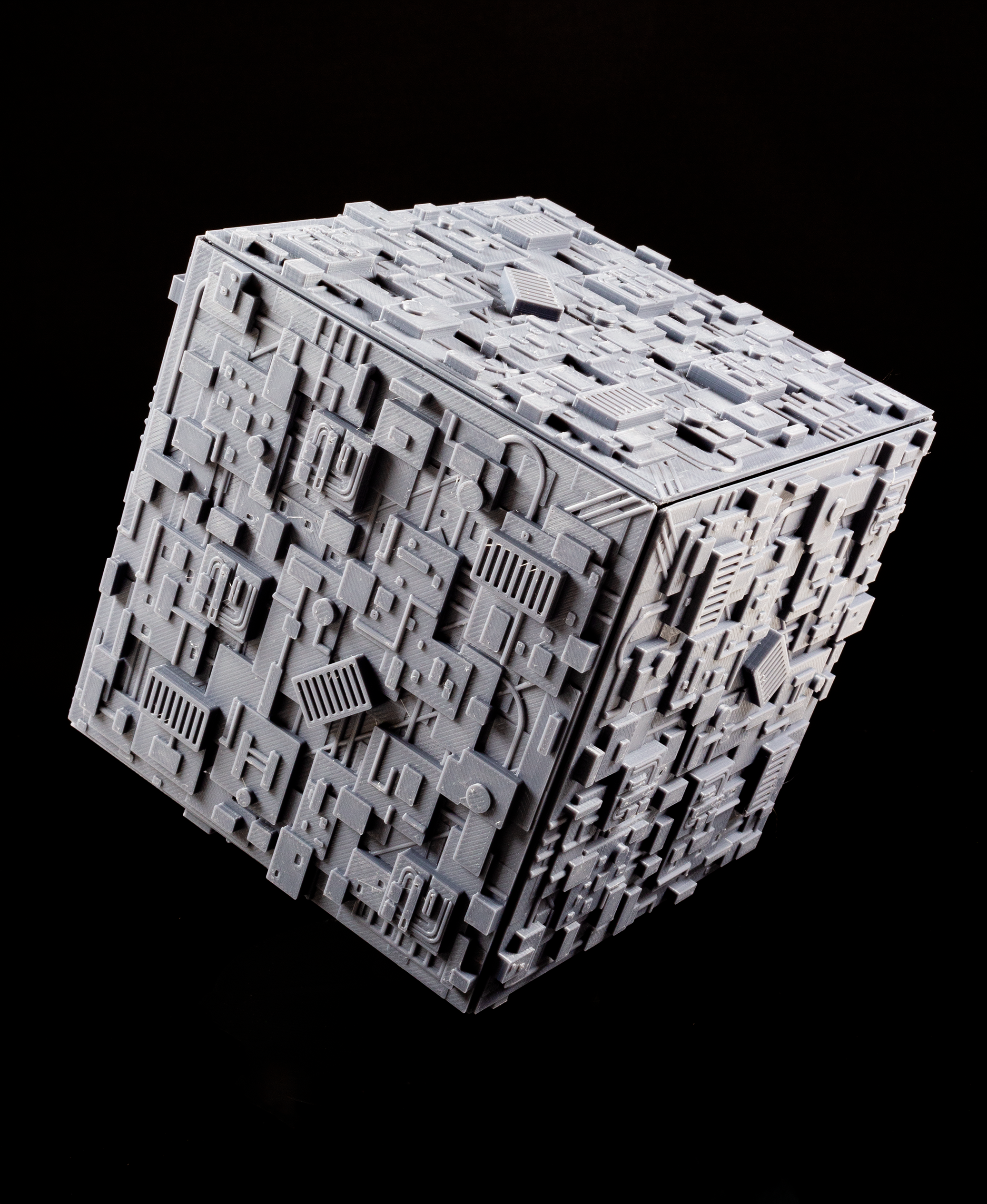 Borg Cube - Tiny Turbos - Star Trek - No Supports 3D STL Model