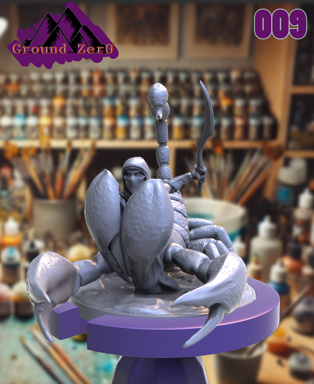 ScorpionFolk Worrior Sword and Shield 3D 3MF Model