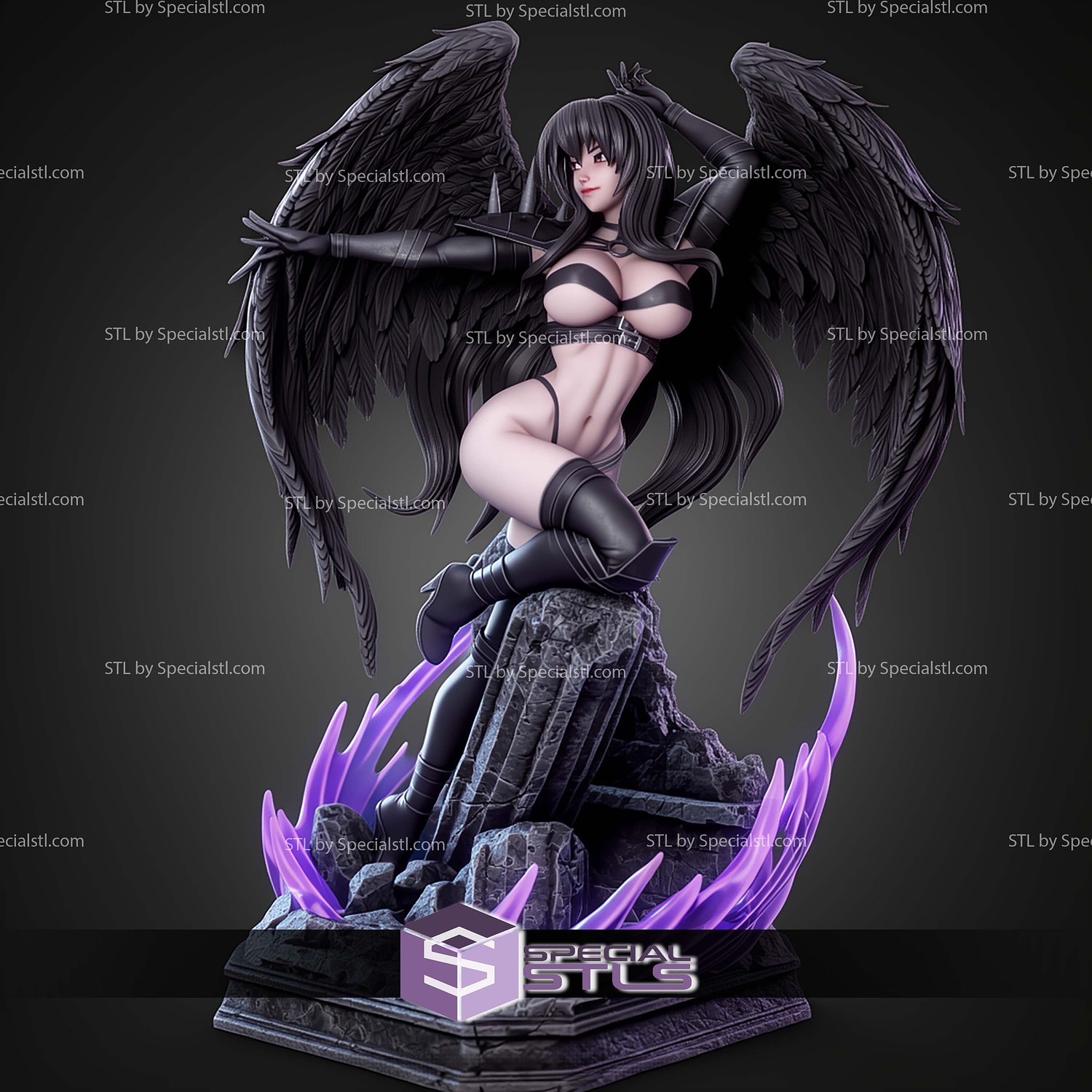 Raynare High School Dxd 1 6 STL Files 3D Model — view 2