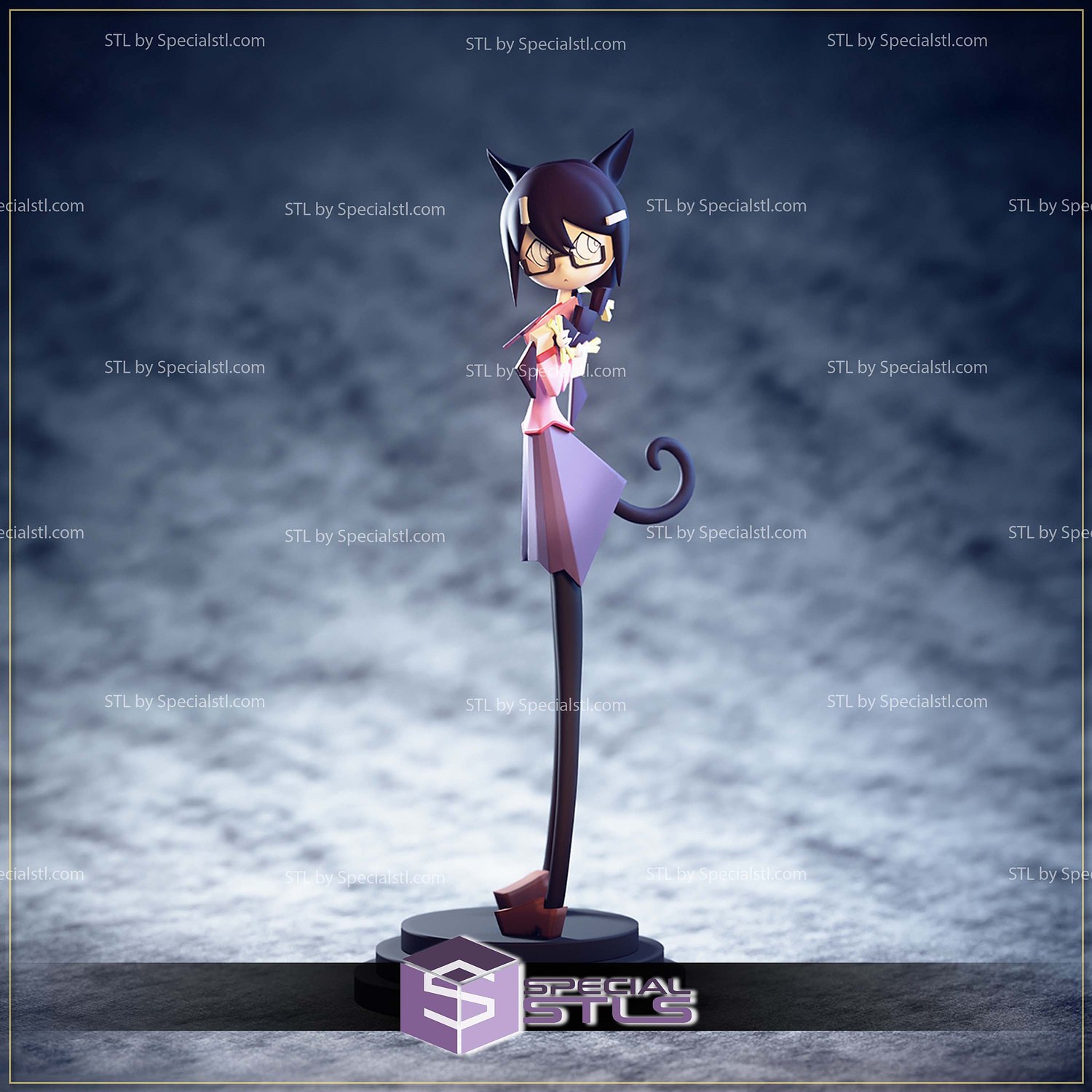 Hanekawa Tsubasa Hajime Ueda Version 3D Printer Files STL Model — view 3