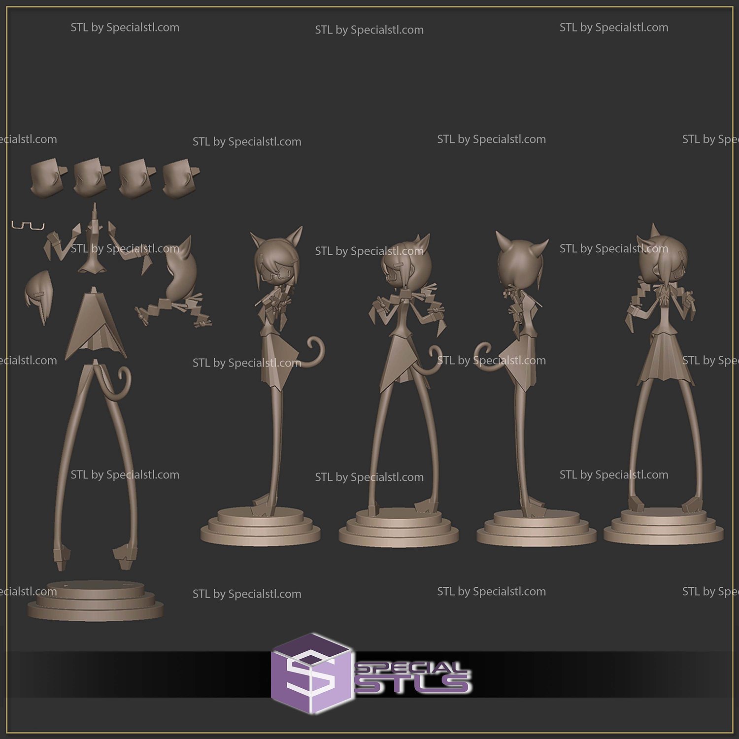 Hanekawa Tsubasa Hajime Ueda Version 3D Printer Files STL Model — view 4