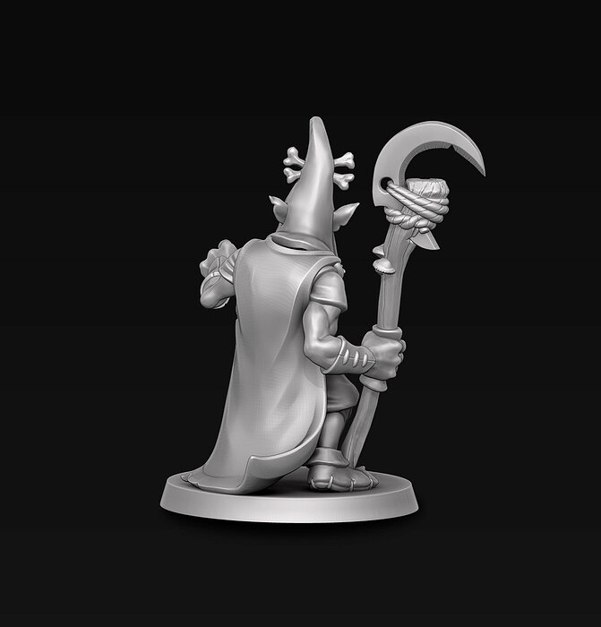 Goblin wizard 3D STL Model — view 2