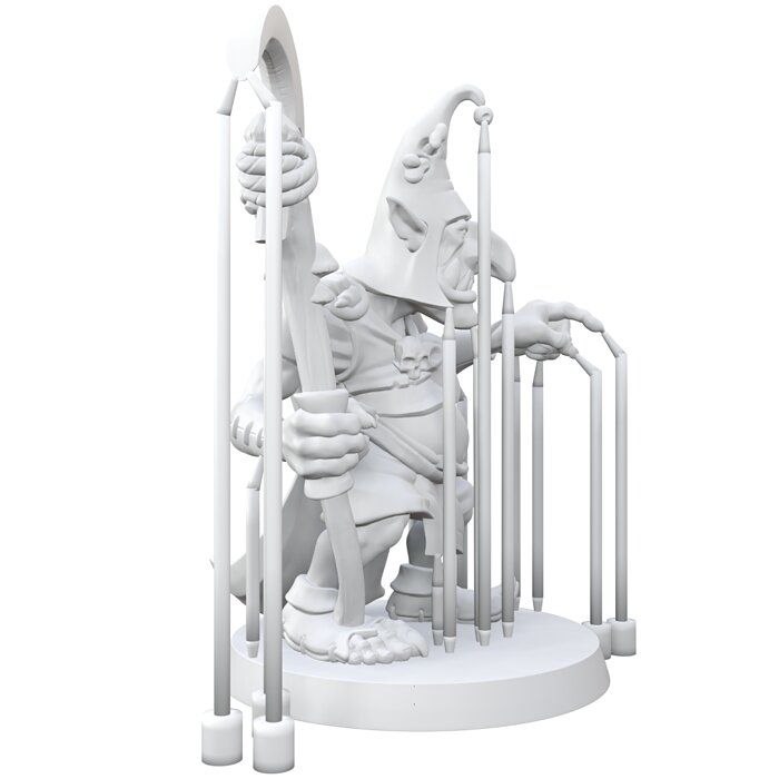 Goblin wizard 3D STL Model — view 4