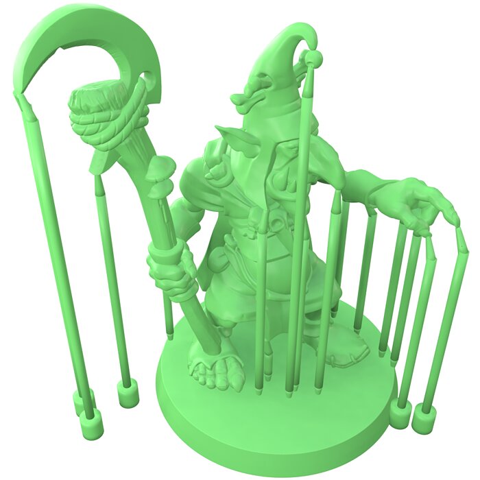 Goblin wizard 3D STL Model — view 8