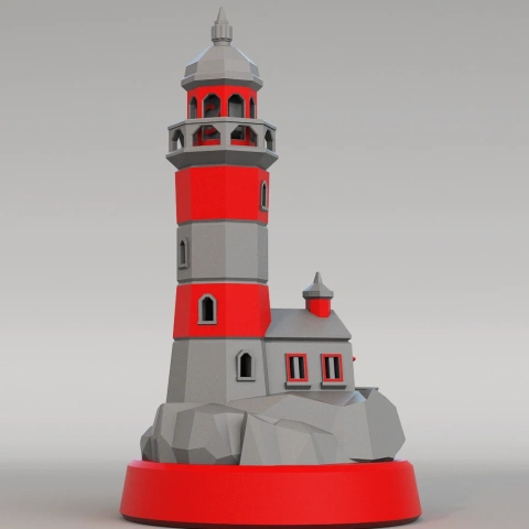 Lighthouse Calibration Model for 3D Printer STL Model
