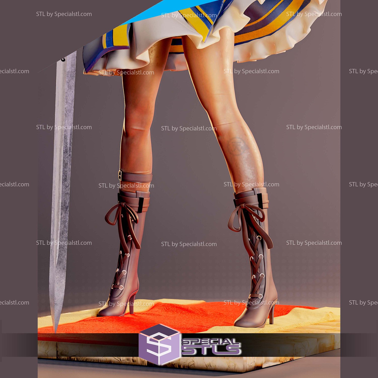 Saber Fate GO Honkai Star Rail STL Files 3D Model — view 6