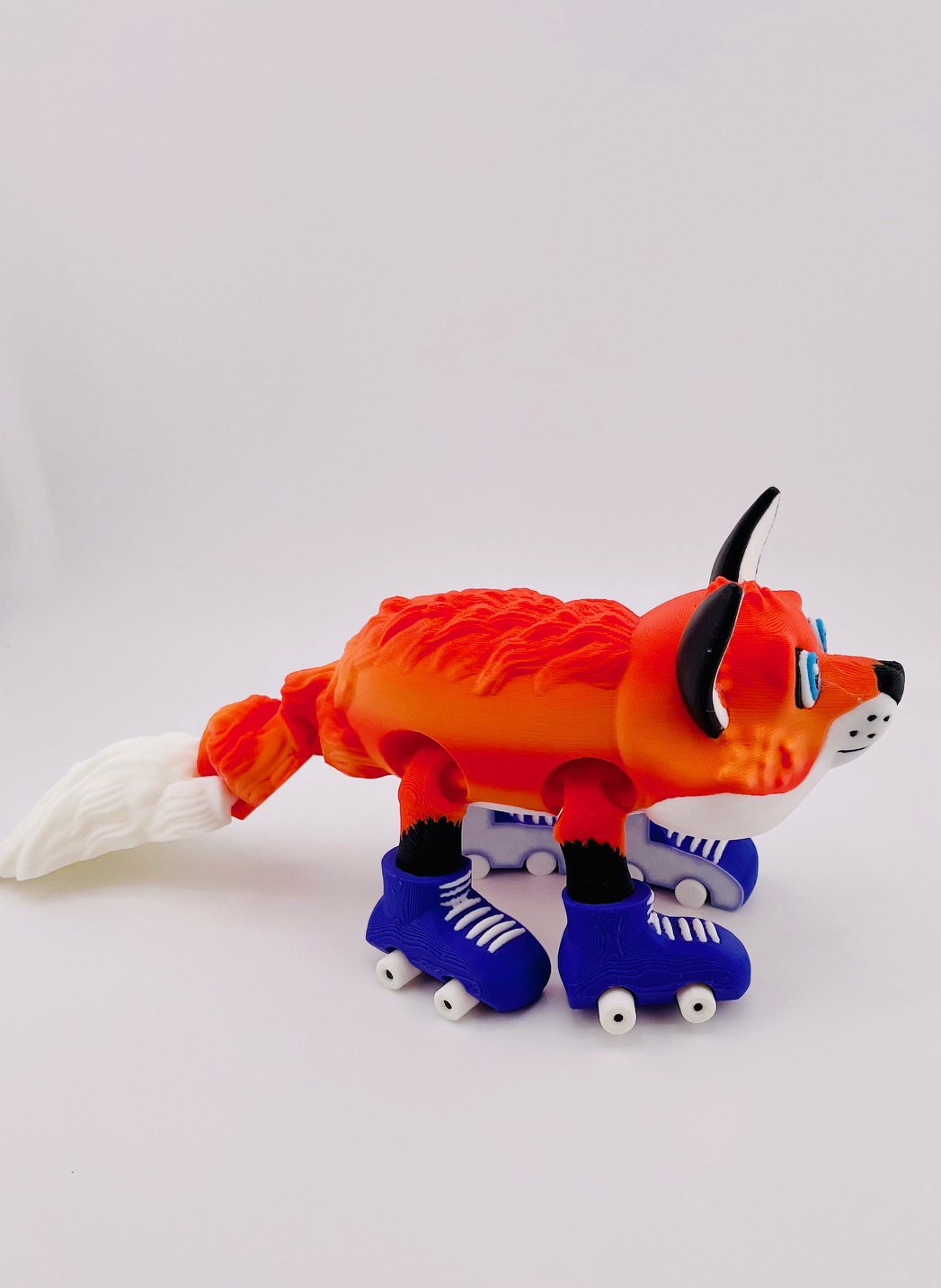 Fox Roller Skate Flexi 3D 3MF Model — view 6
