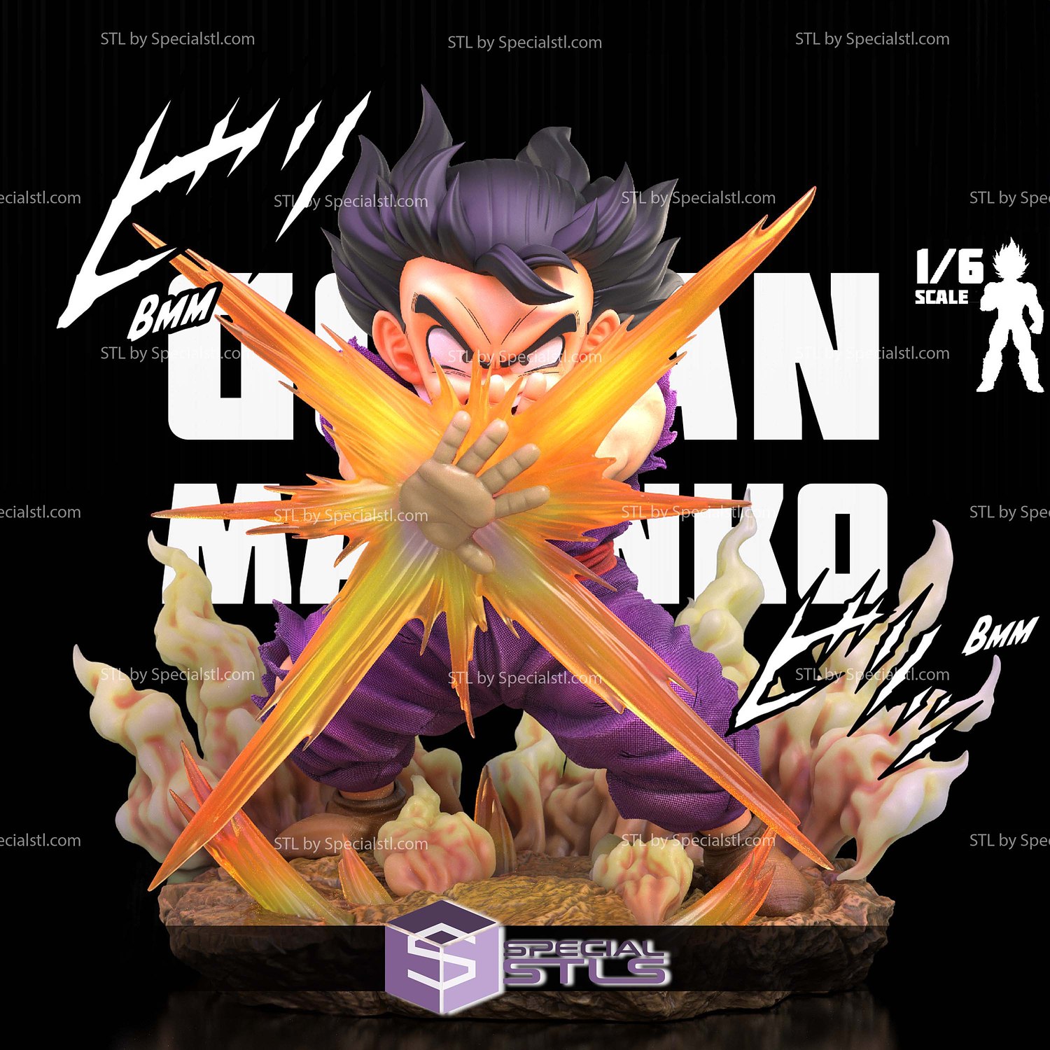 Gohan Masenko 3D Printer Files STL Model — view 2