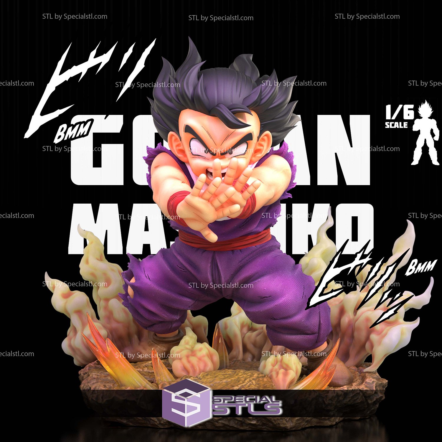 Gohan Masenko 3D Printer Files STL Model — view 3