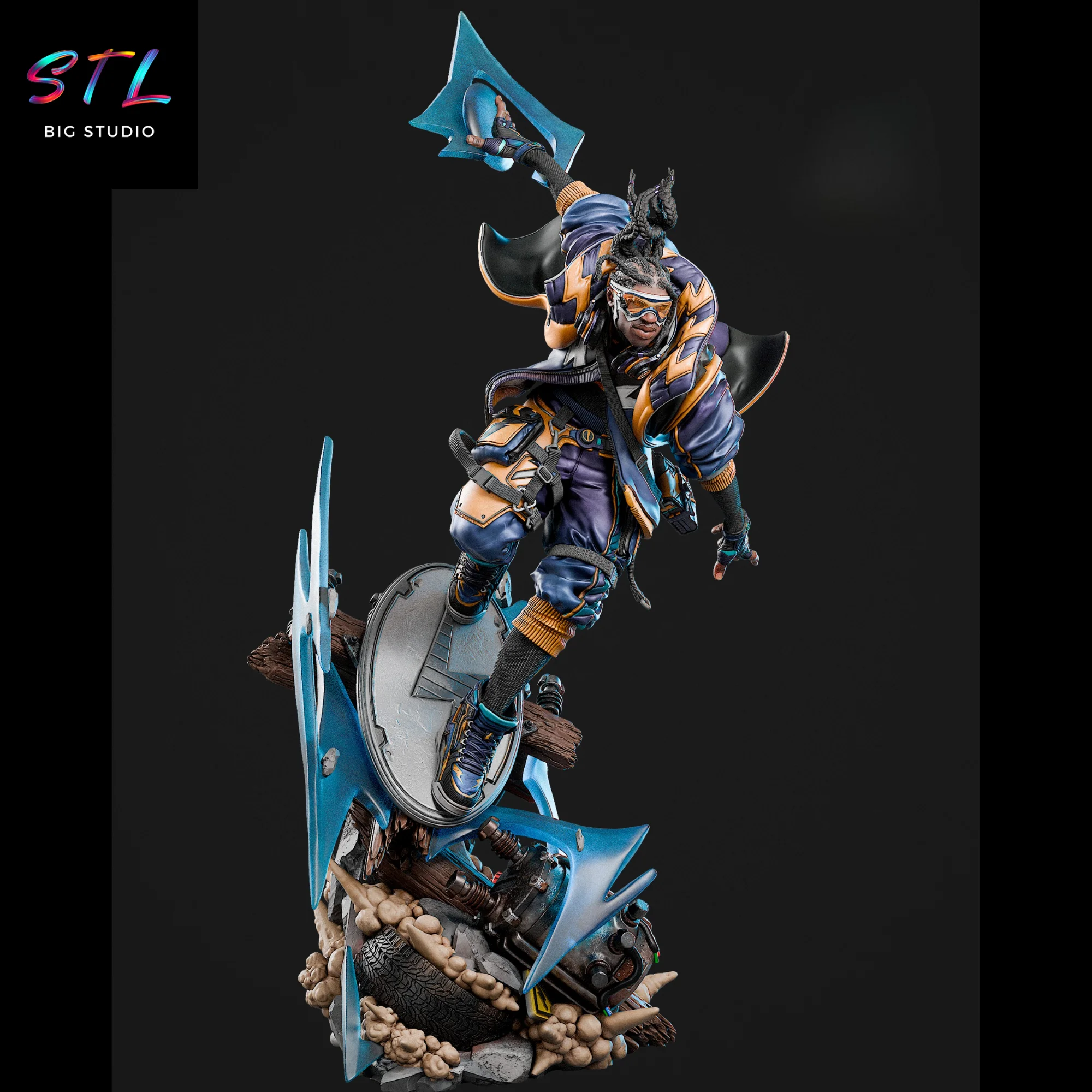 Static Shock STL | DC Comics | 3D Print Model Model