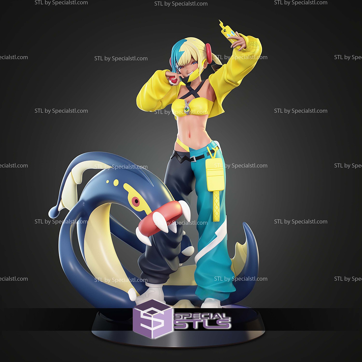 Canari Pokemon Legends STL Files 3D Model — view 2