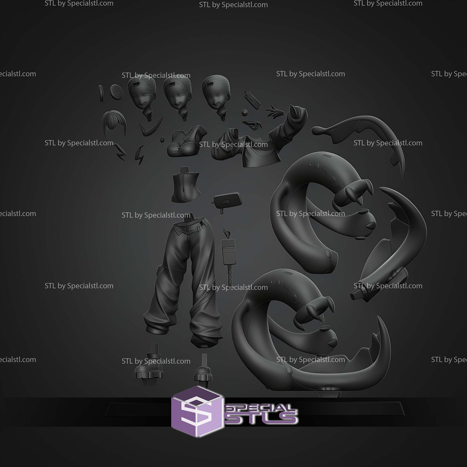Canari Pokemon Legends STL Files 3D Model — view 8