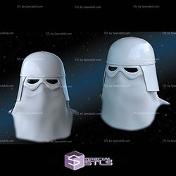 Cosplay STL Files Snowtrooper Helmet V2 3D Model