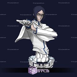 Uryu Ishida Bust Bleach Digital STL Files 3D Model