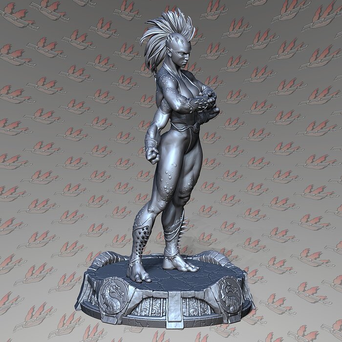 SHEEVA 32mm SCALE PRESUPPORTED 3D STL Model — view 2