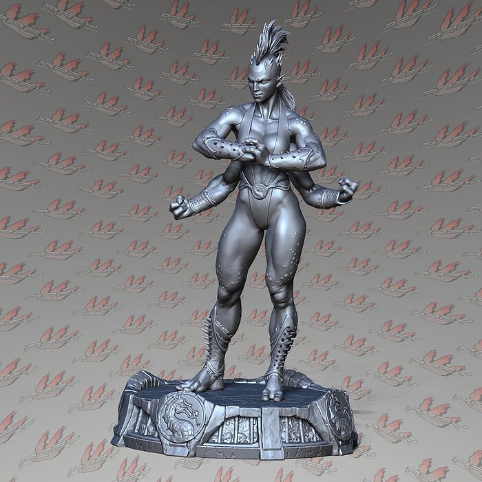 SHEEVA 32mm SCALE PRESUPPORTED 3D STL Model — view 4