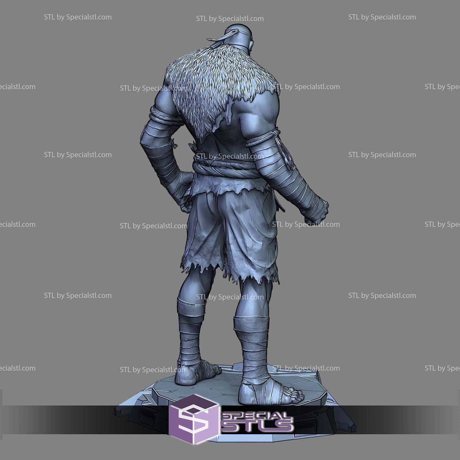 Sagat Street Fighter Standalone 3D Printer Files STL Model — view 5