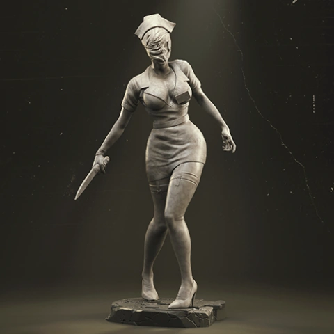 Bubble Head Nurse 3D Printer Files | Assembly STL Model