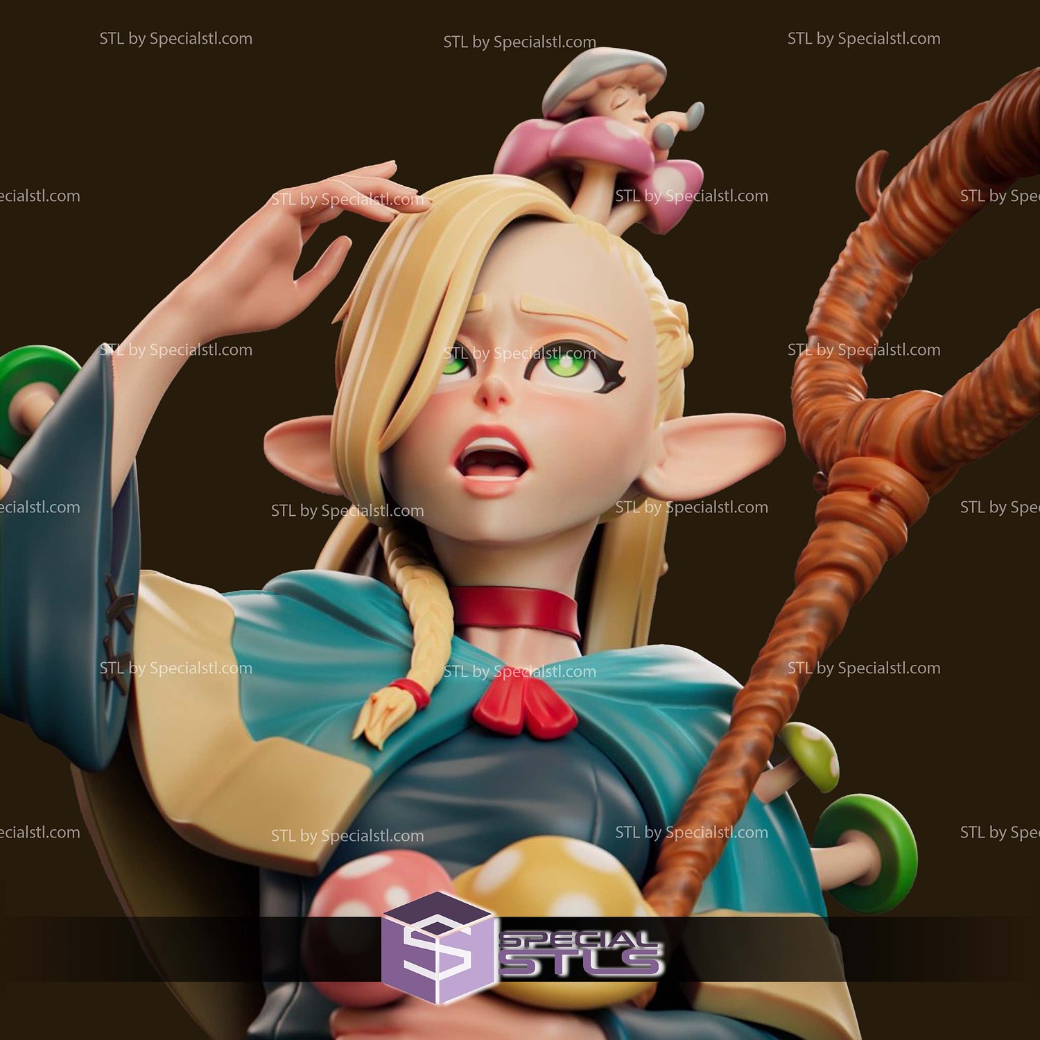 Pin Up Girl Collection - Marcille 3D Printer Files STL Model — view 8