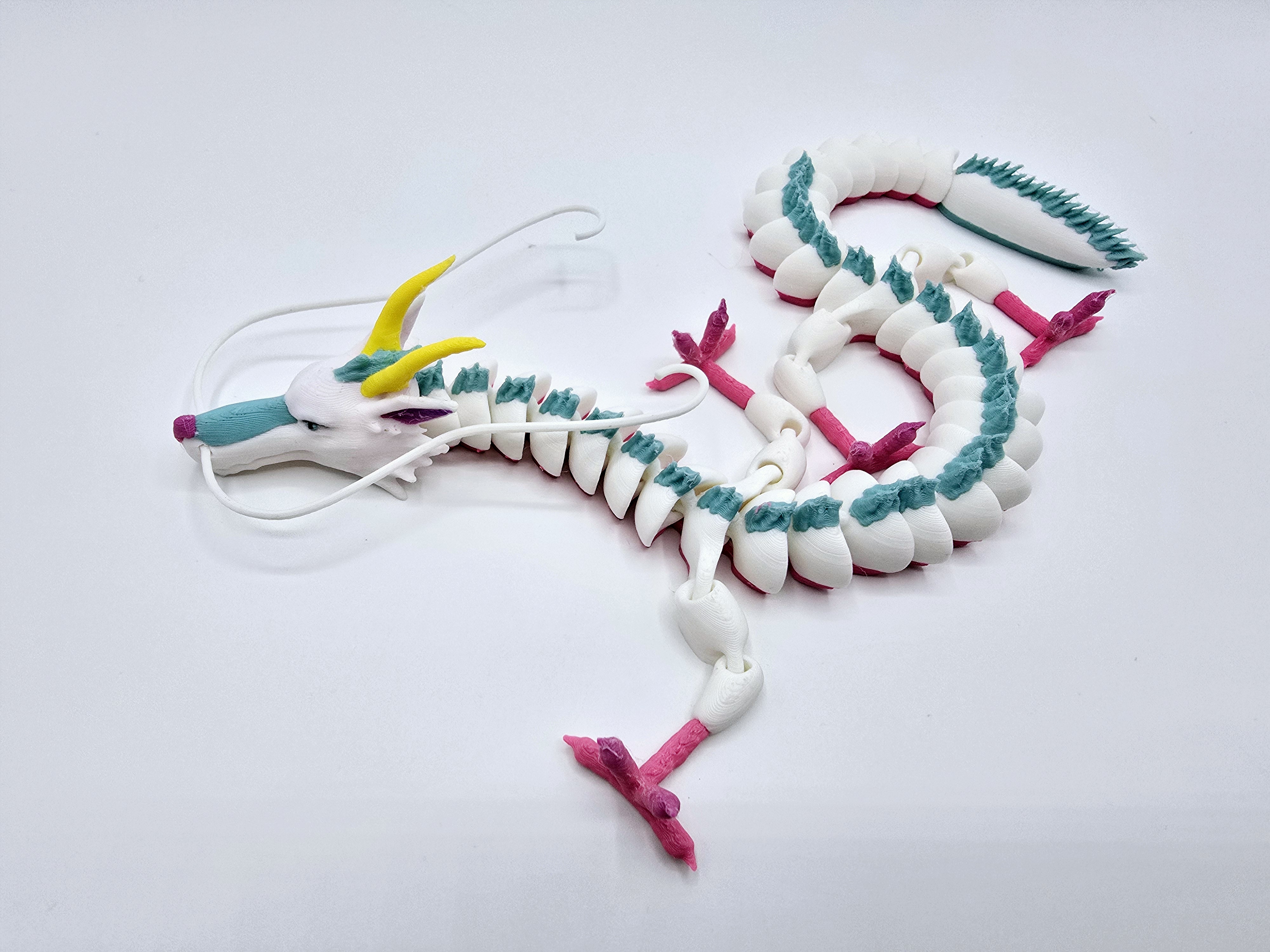 Haku - Flexi Spirited Away Dragon 3D 3MF Model