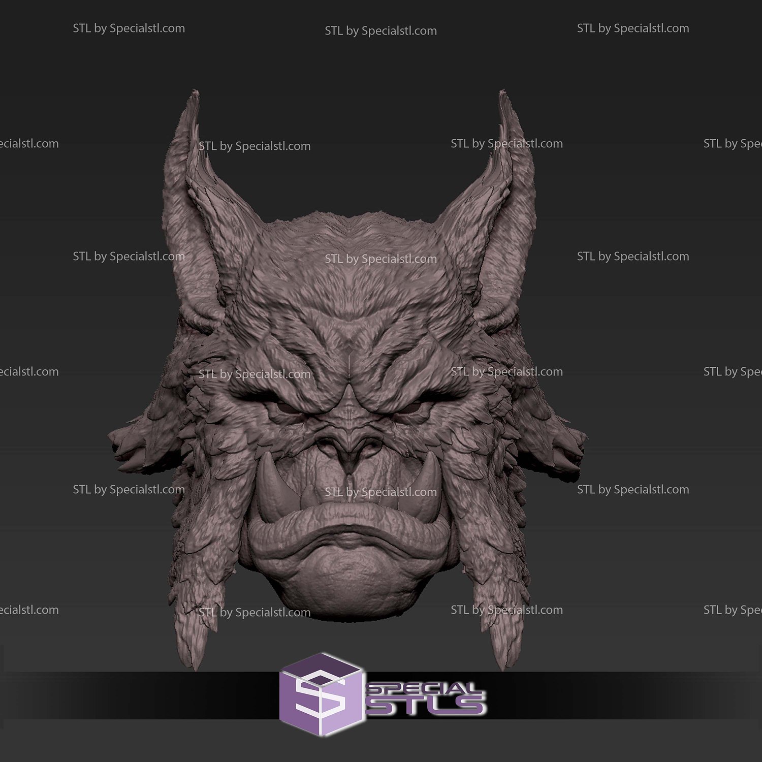 Custom Head STL Collection - Rexxar Warcraft 3D Model — view 3