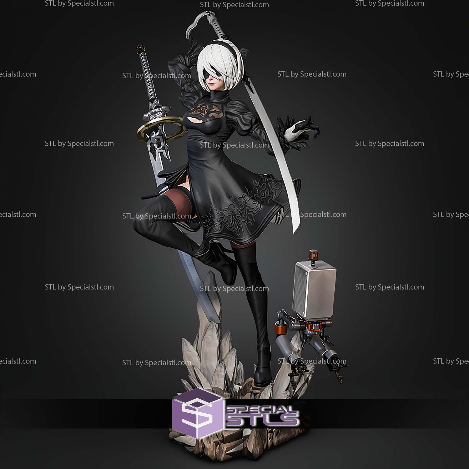 2B Various Version P3 H300mm STL Files 3D Model — view 4