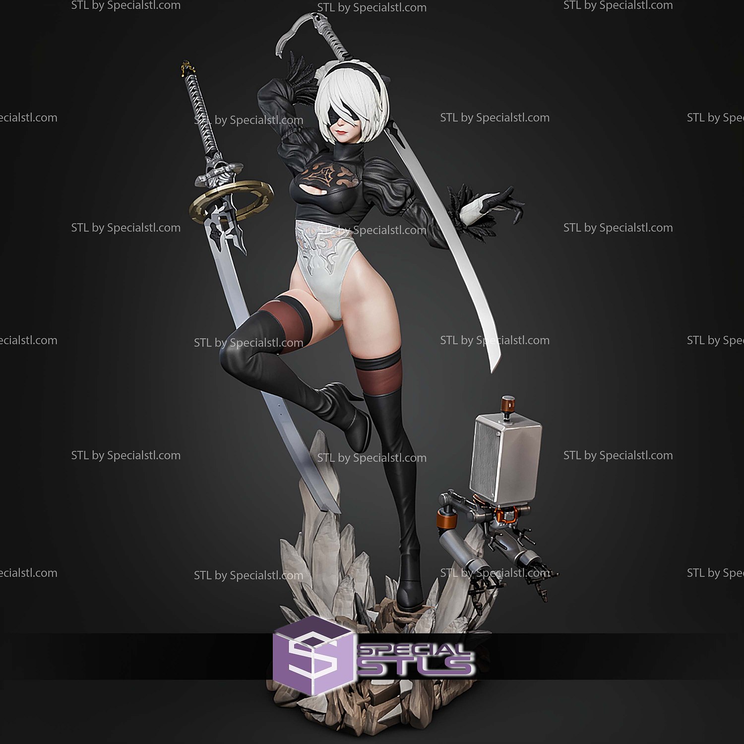 2B Various Version P3 H300mm STL Files 3D Model — view 6