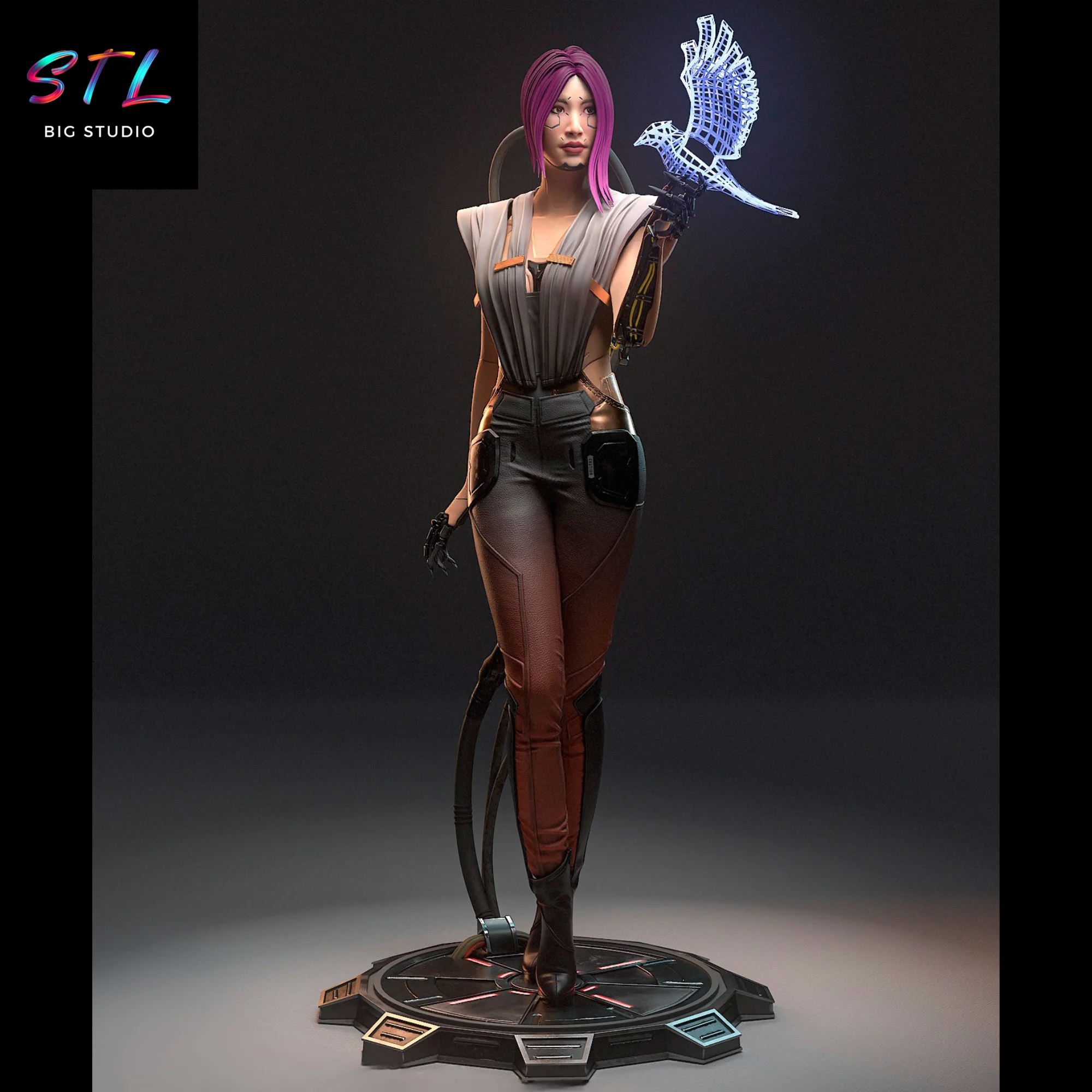 Songbird STL | Cyberpunk 2077 | 3D Printable Figure Model