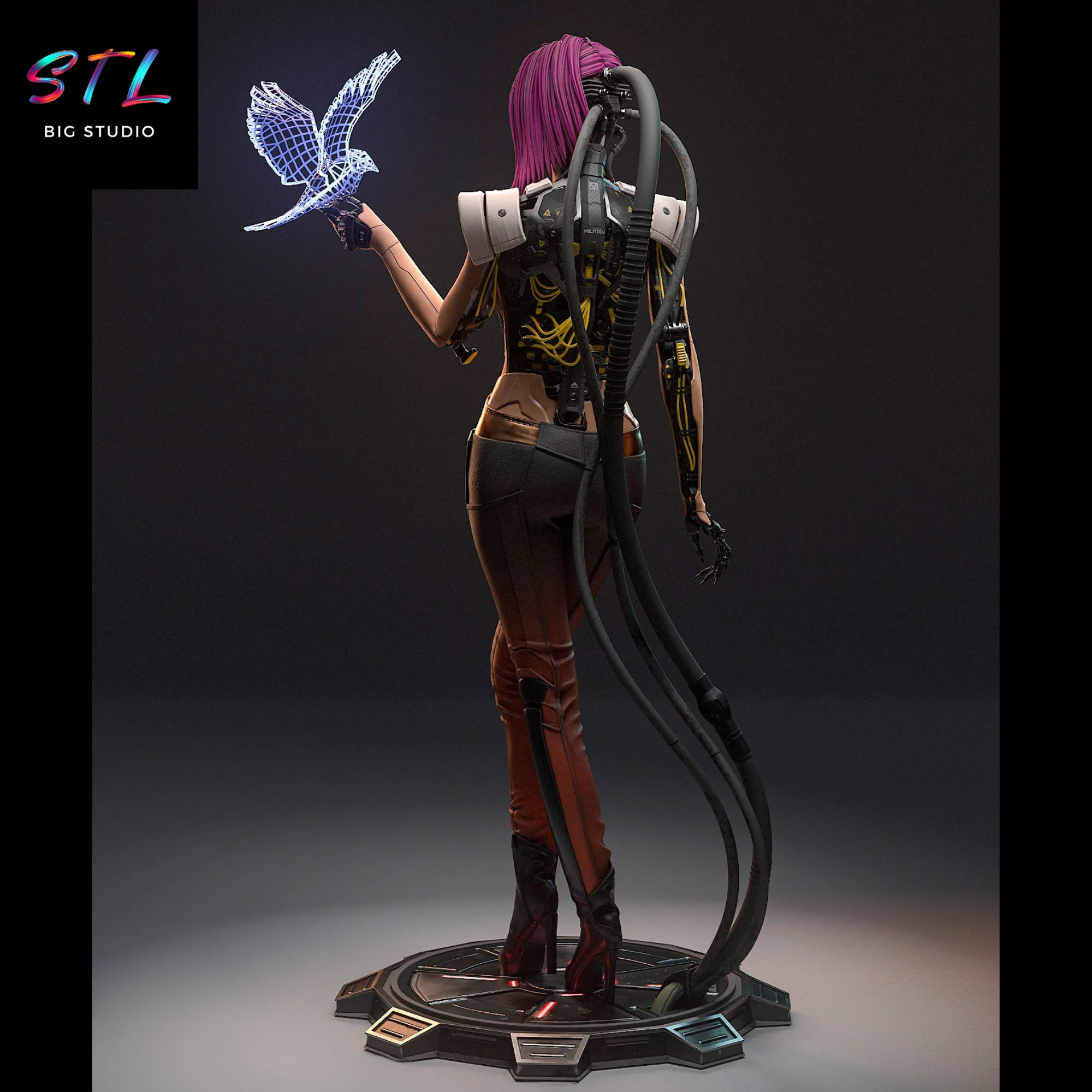 Songbird STL | Cyberpunk 2077 | 3D Printable Figure Model — view 4