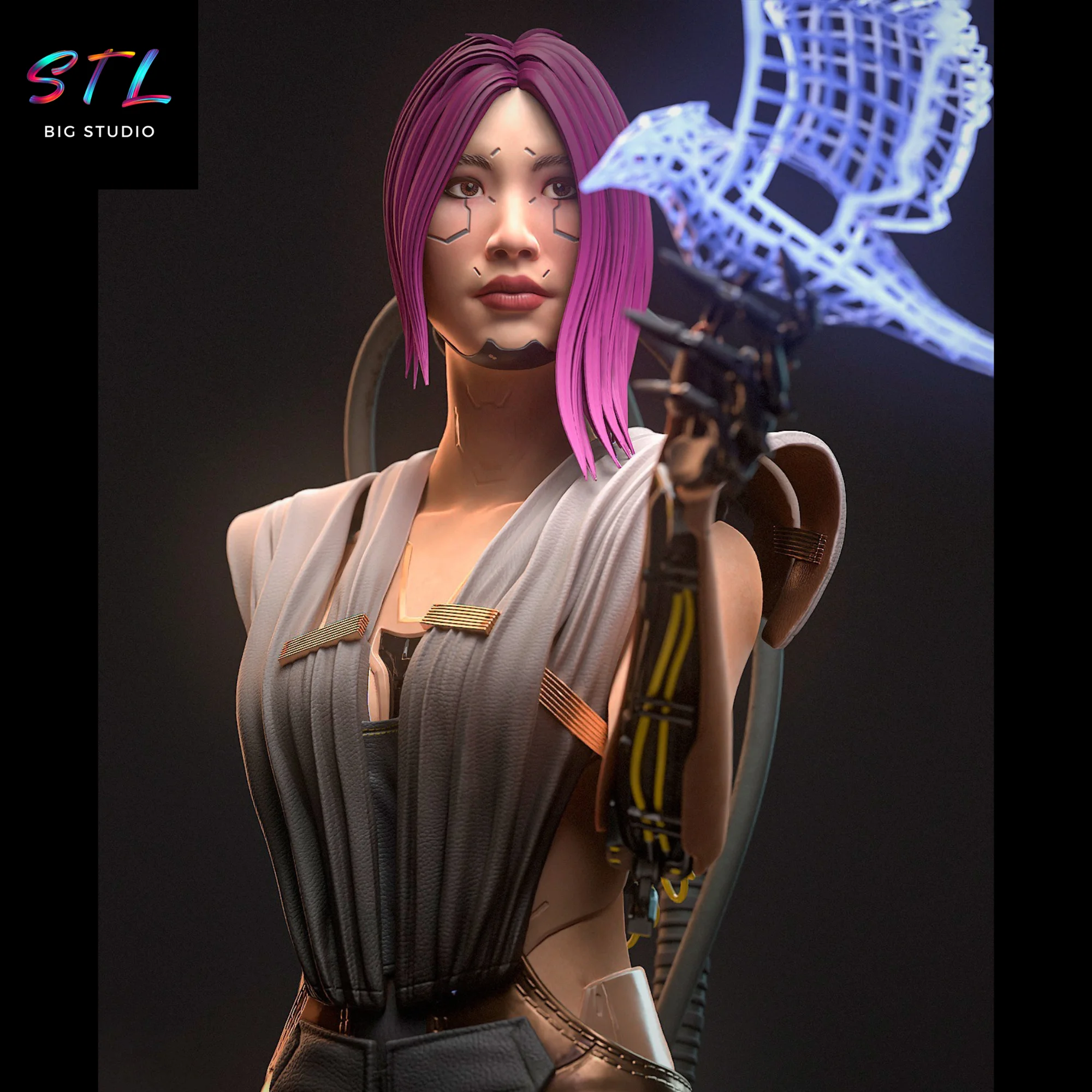Songbird STL | Cyberpunk 2077 | 3D Printable Figure Model — view 5