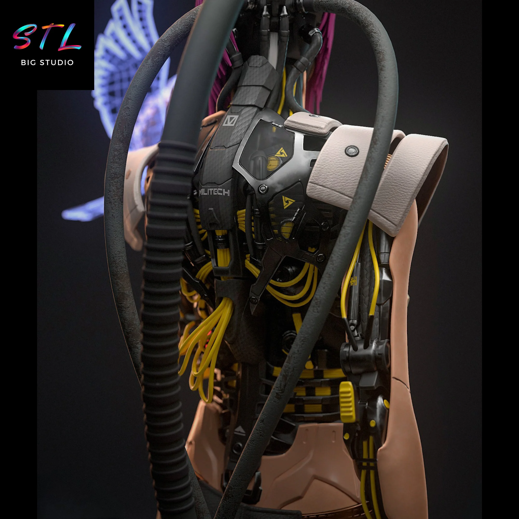 Songbird STL | Cyberpunk 2077 | 3D Printable Figure Model — view 6