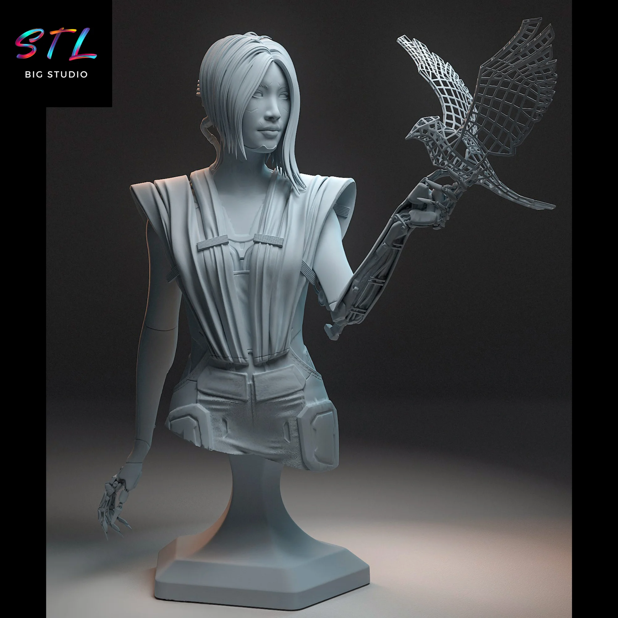 Songbird STL | Cyberpunk 2077 | 3D Printable Figure Model — view 7