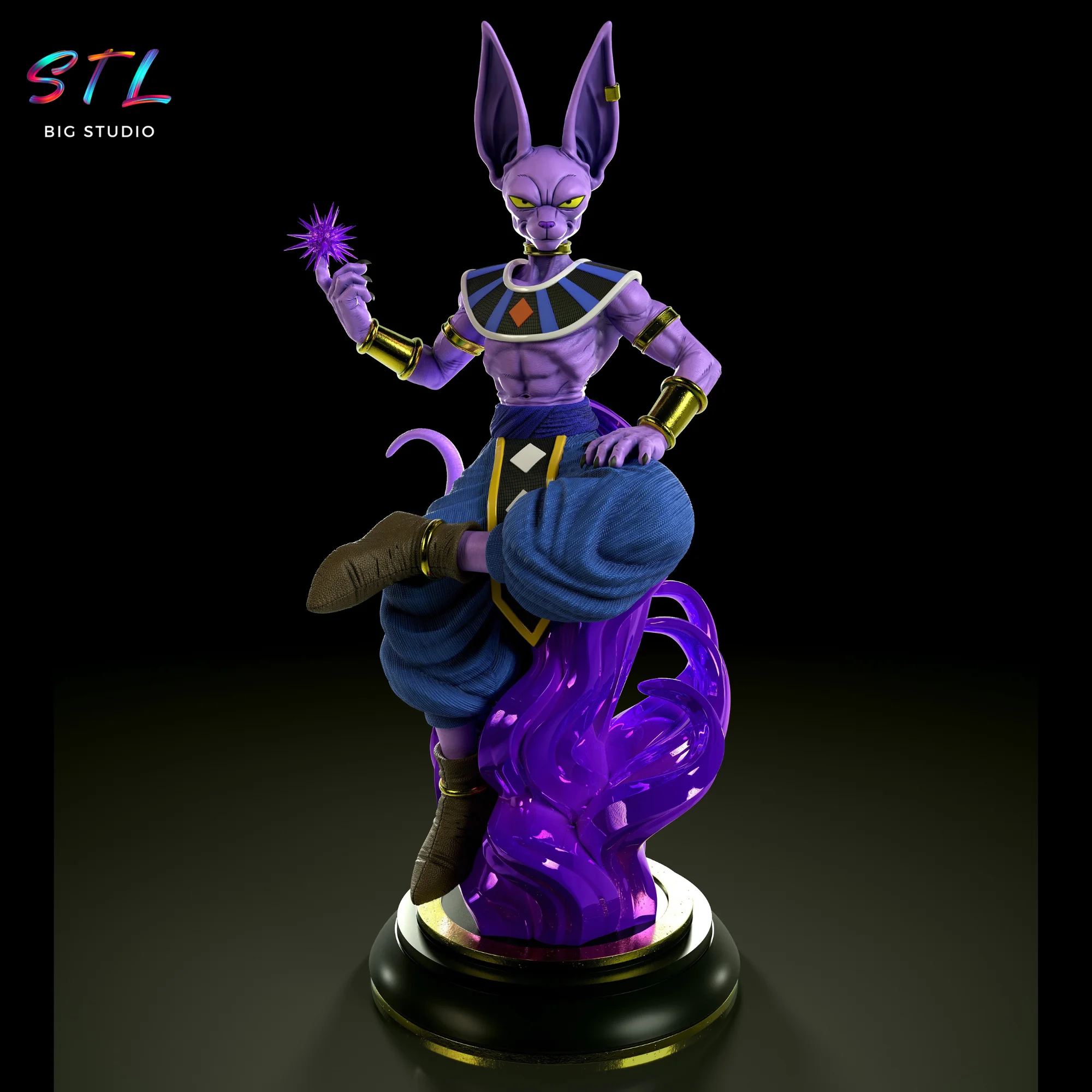 Beerus STL God of Destruction | Dragon Ball Super | 3D Print Model Model