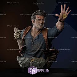 Nathan Drake Treasure Bust STL Files 3D Model
