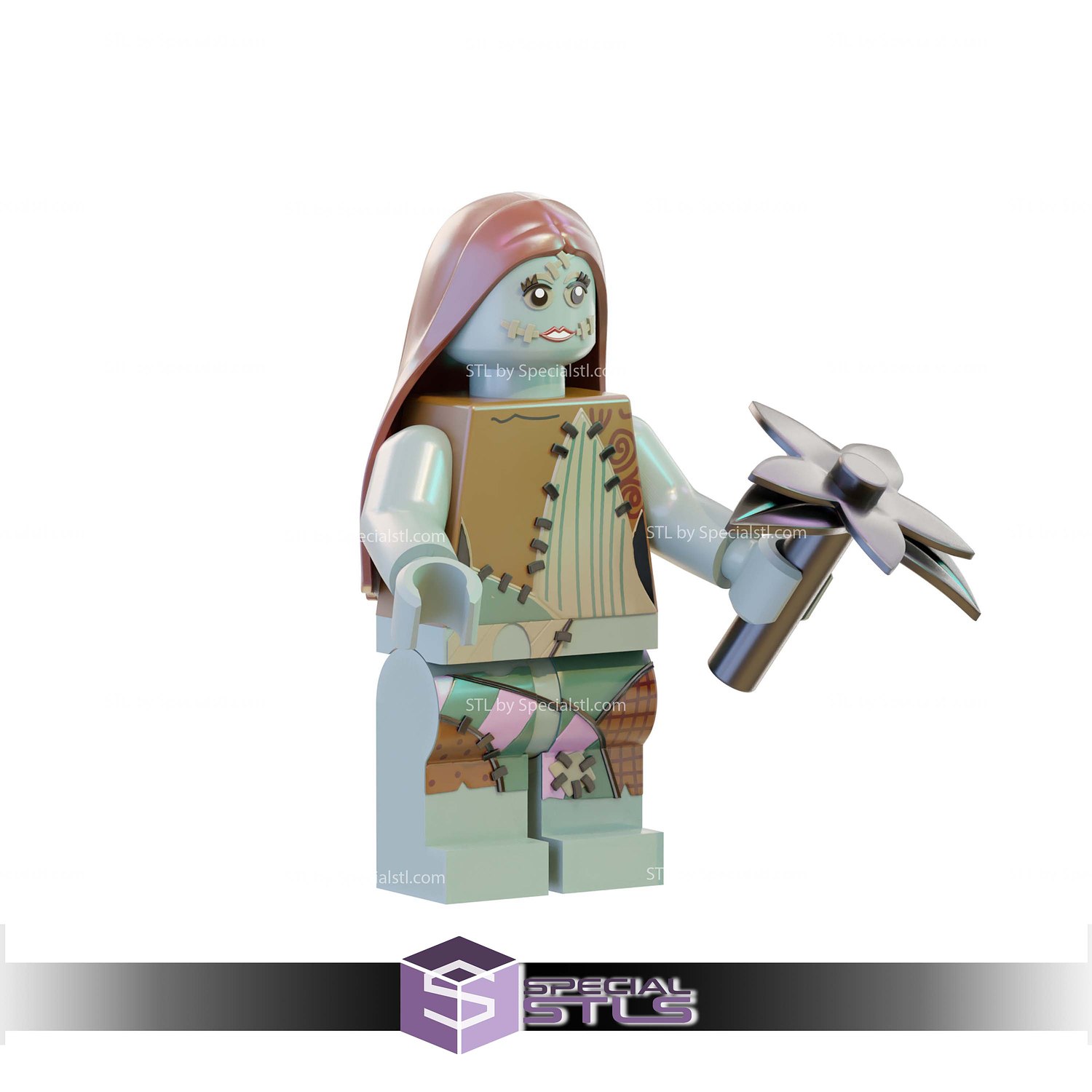 Lego 3D Print Collection - Sally Nightmare Before Christmas STL Model — view 2