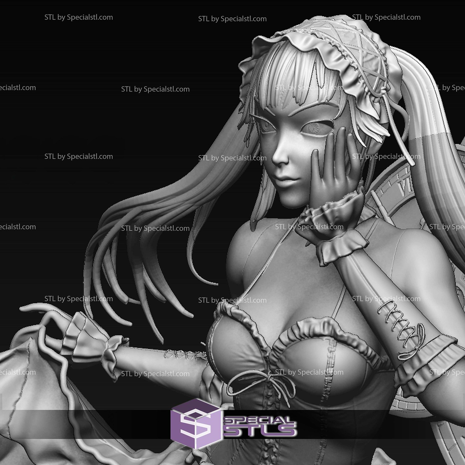 Kurumi Tokisaki Waifu 3D Print Files STL Model — view 3
