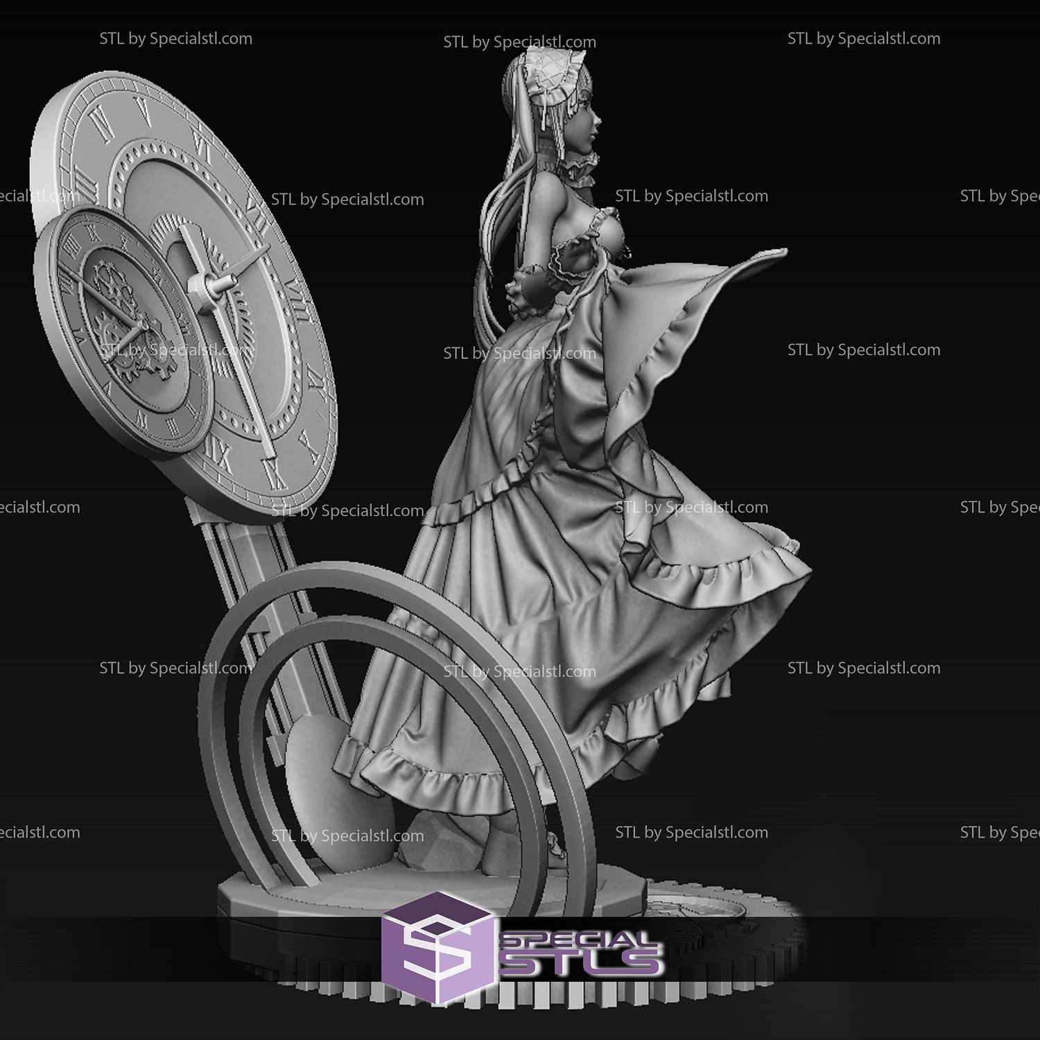 Kurumi Tokisaki Waifu 3D Print Files STL Model — view 6