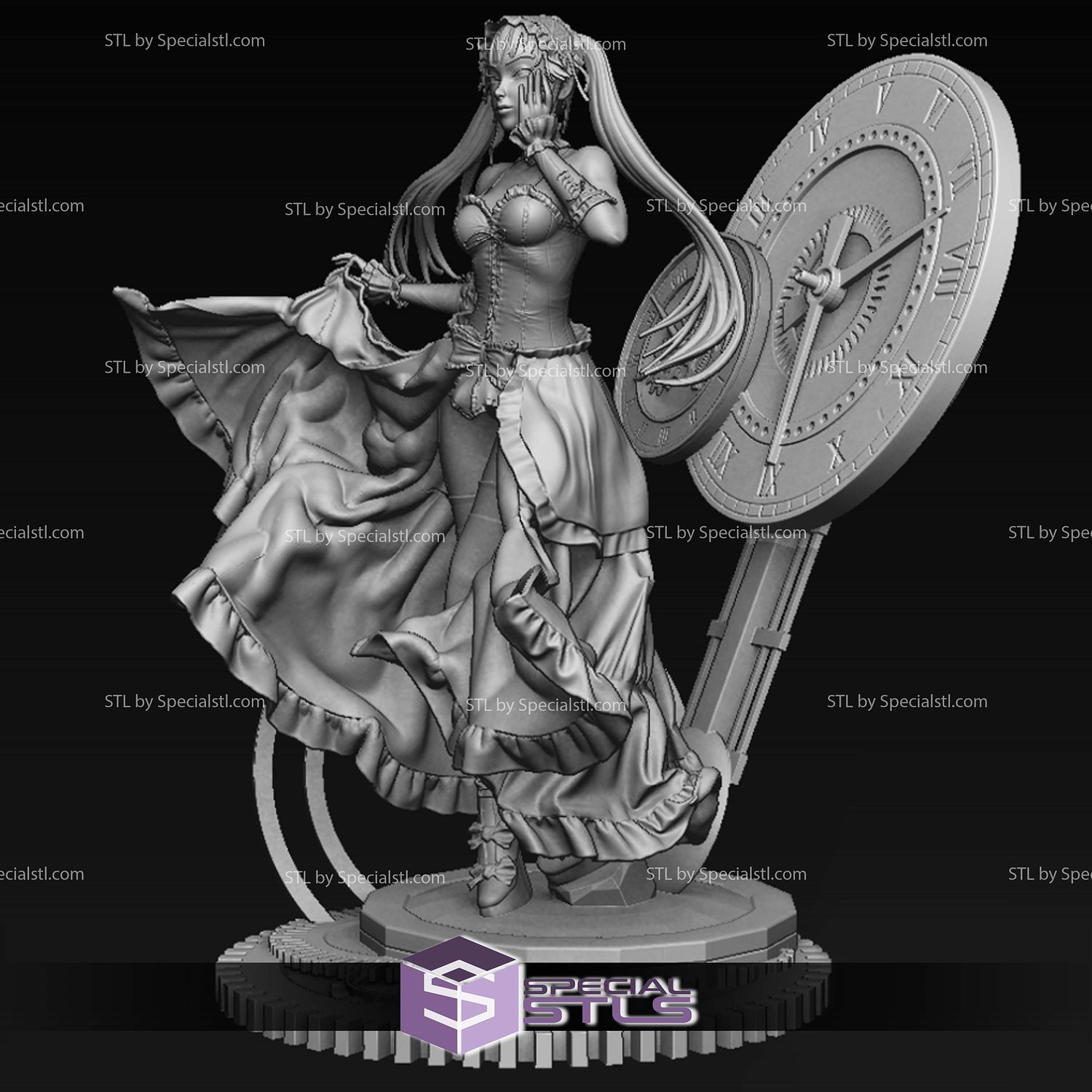 Kurumi Tokisaki Waifu 3D Print Files STL Model — view 8