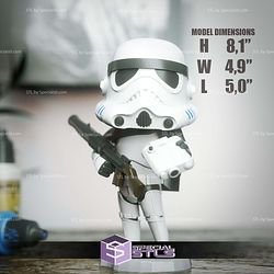 Chibi STL Collection Sandtrooper 3D Model