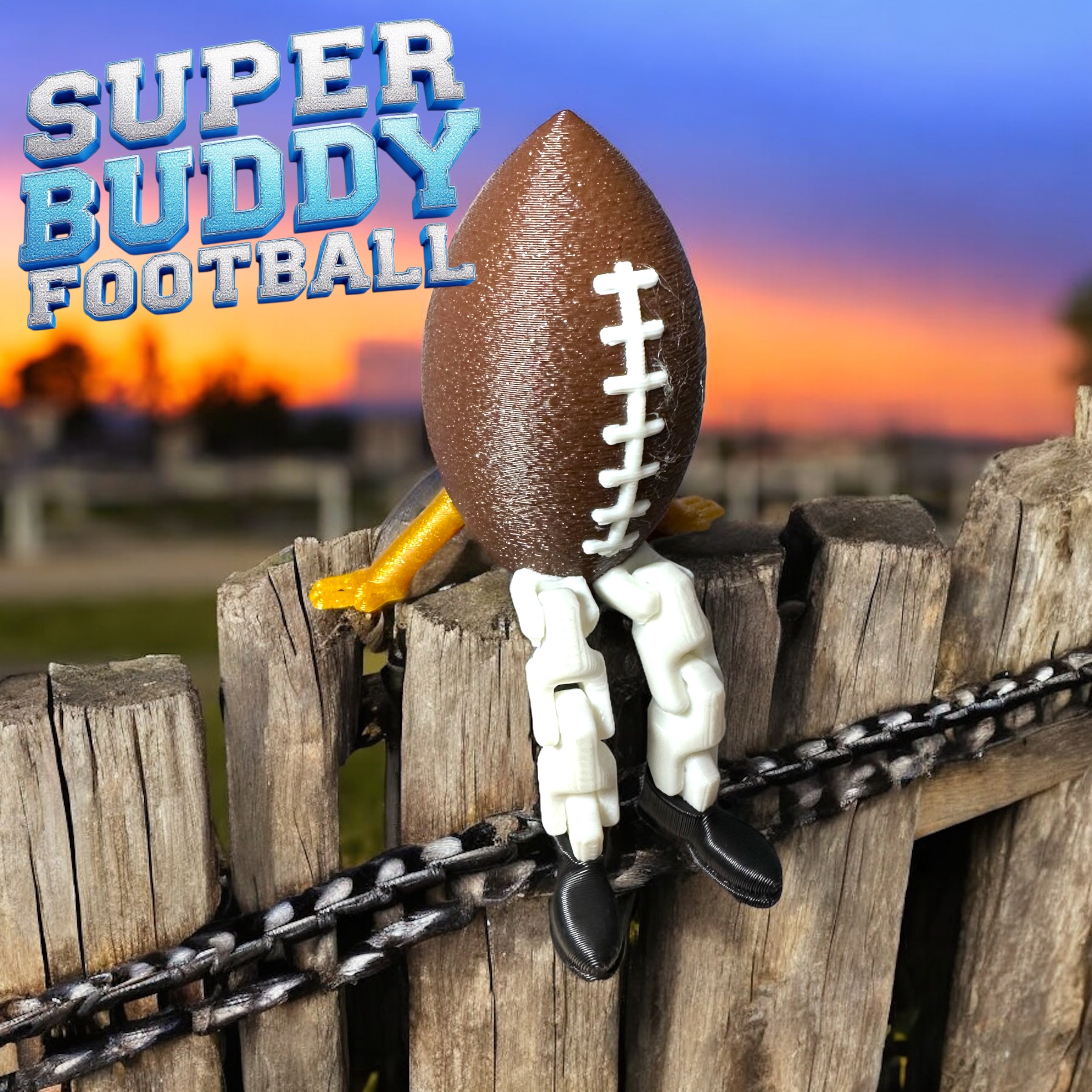 Ultimate Football Buddy, Articulated Legs, Print in Place 3D 3MF Model