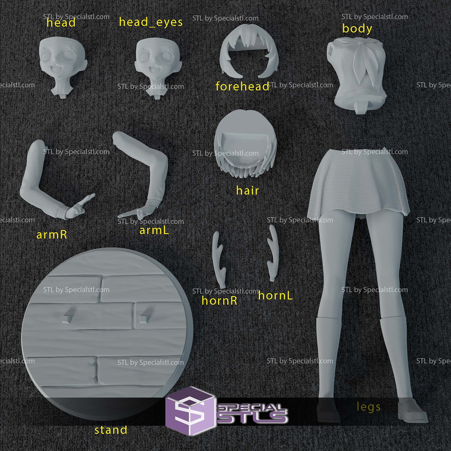 My Deer Friend Nokotan Shikanoko 3D Printer Files STL Model — view 4