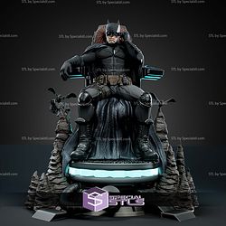 Batman on Throne STL Files 3D Model