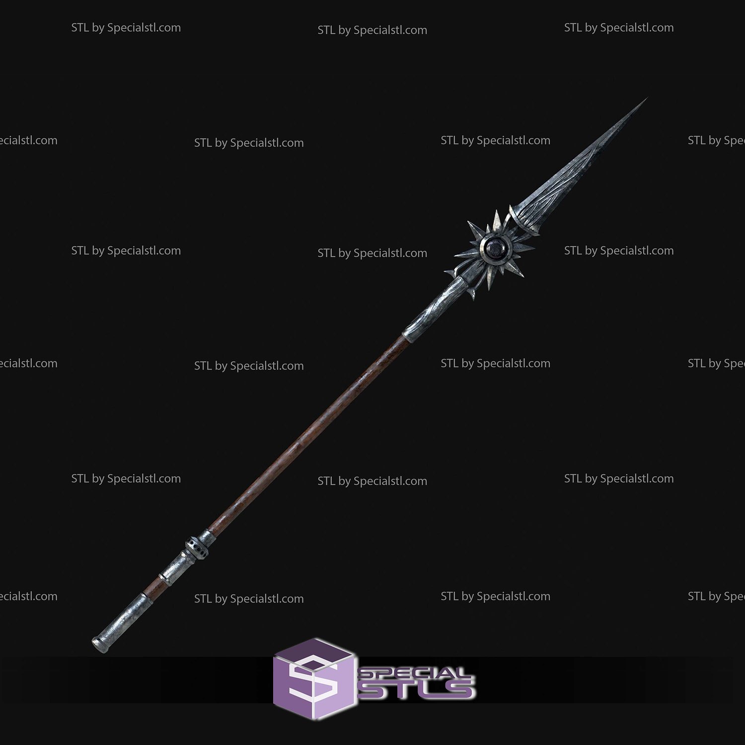 Cosplay STL Files Shadowhearts Spear of Night 3D Model — view 3