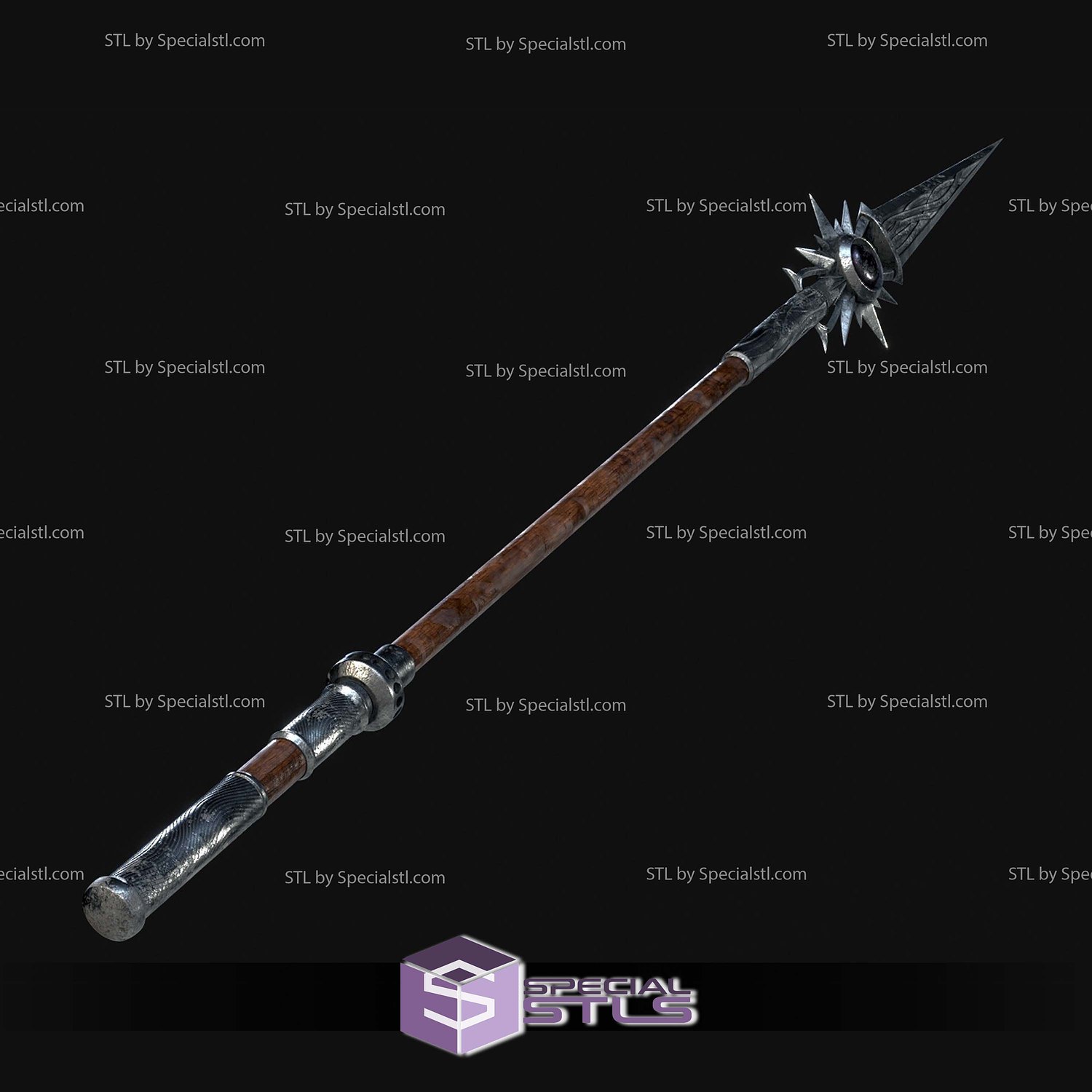 Cosplay STL Files Shadowhearts Spear of Night 3D Model — view 6