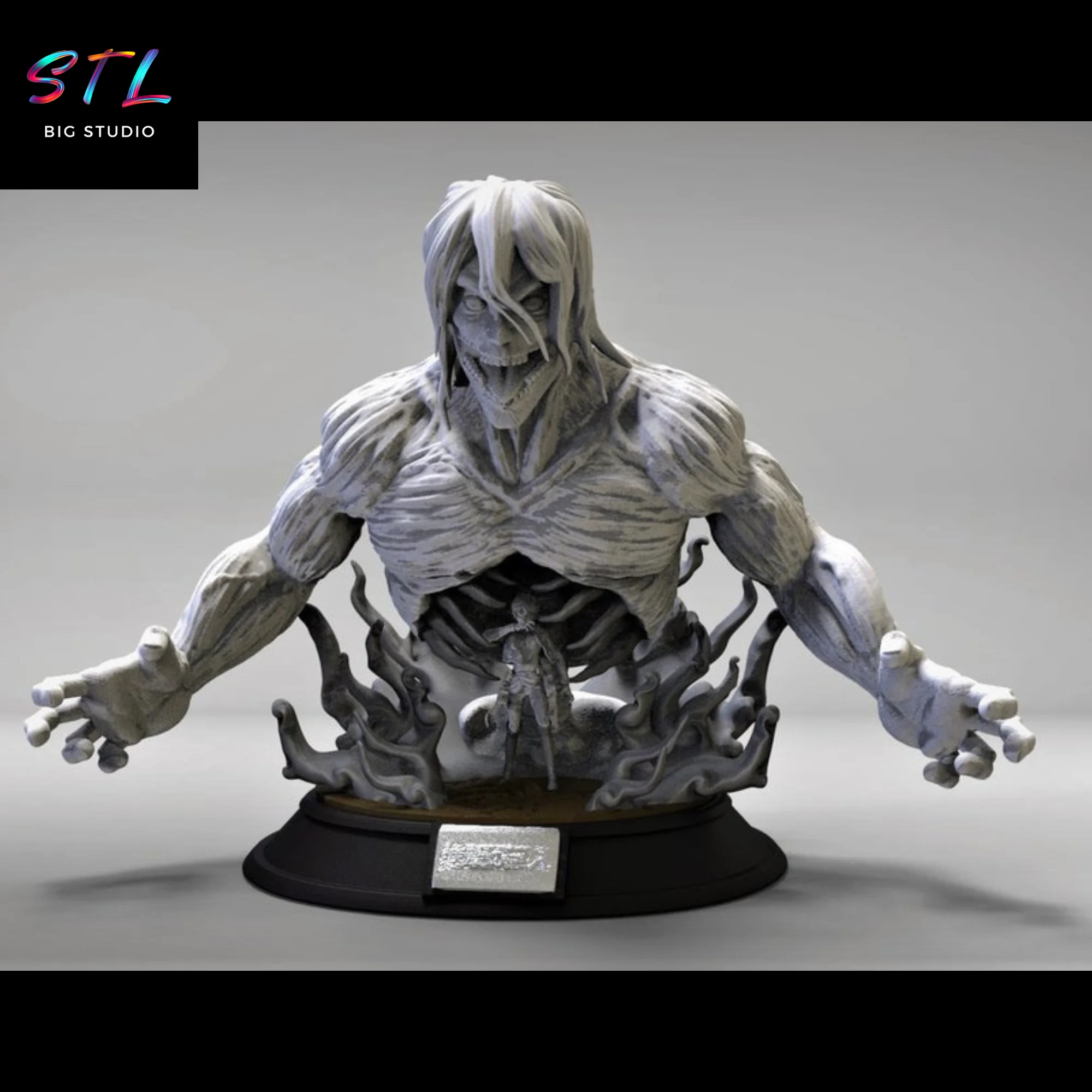 Eren Yeager Attack Titan STL | Attack on Titan | 3D Printable Model Model — view 2
