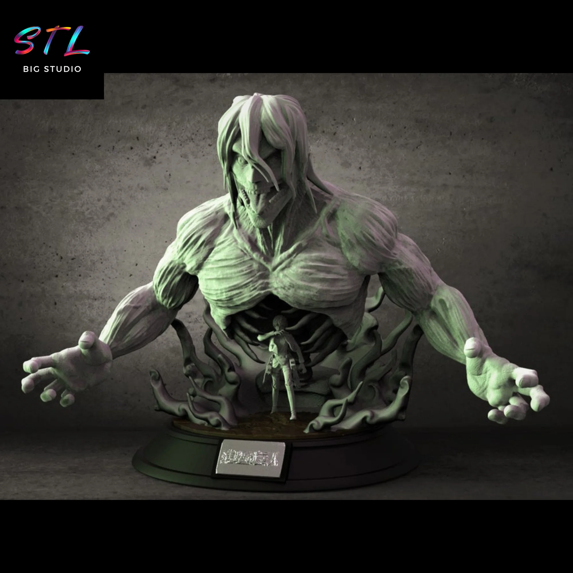 Eren Yeager Attack Titan STL | Attack on Titan | 3D Printable Model Model — view 5