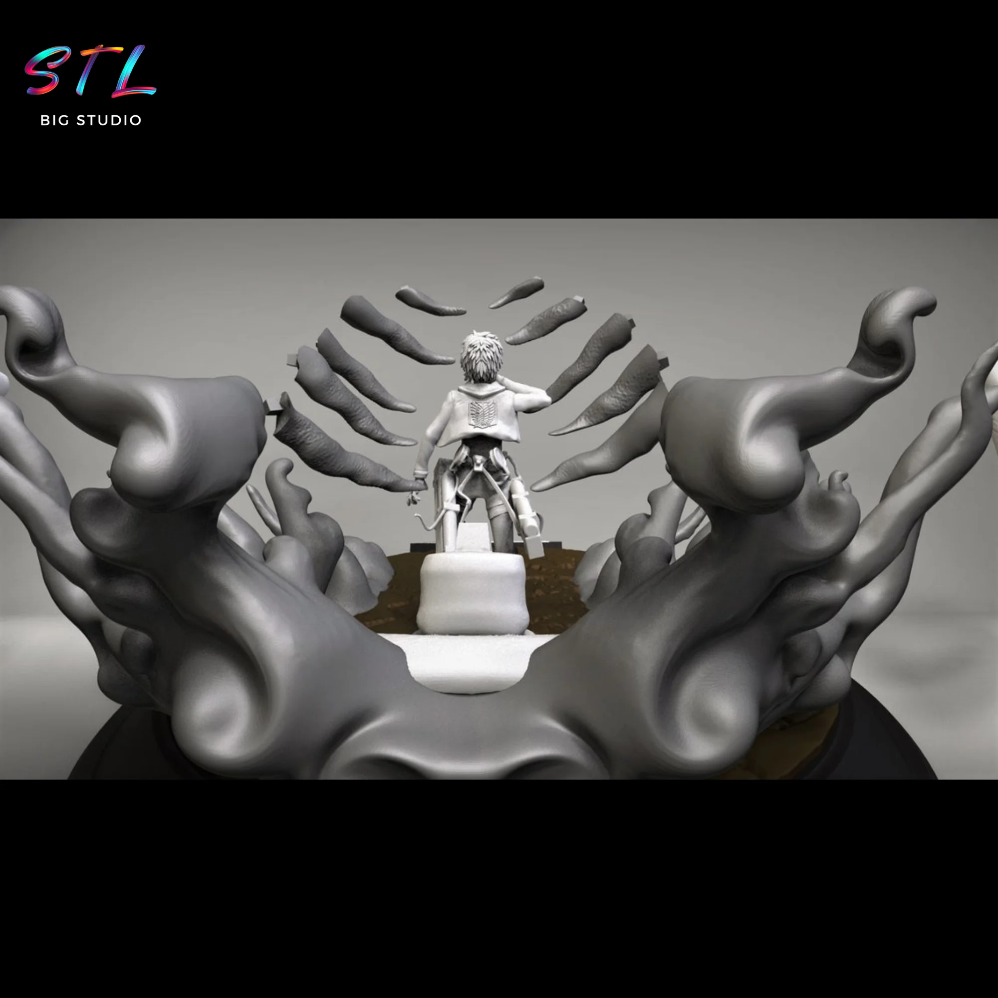 Eren Yeager Attack Titan STL | Attack on Titan | 3D Printable Model Model — view 7
